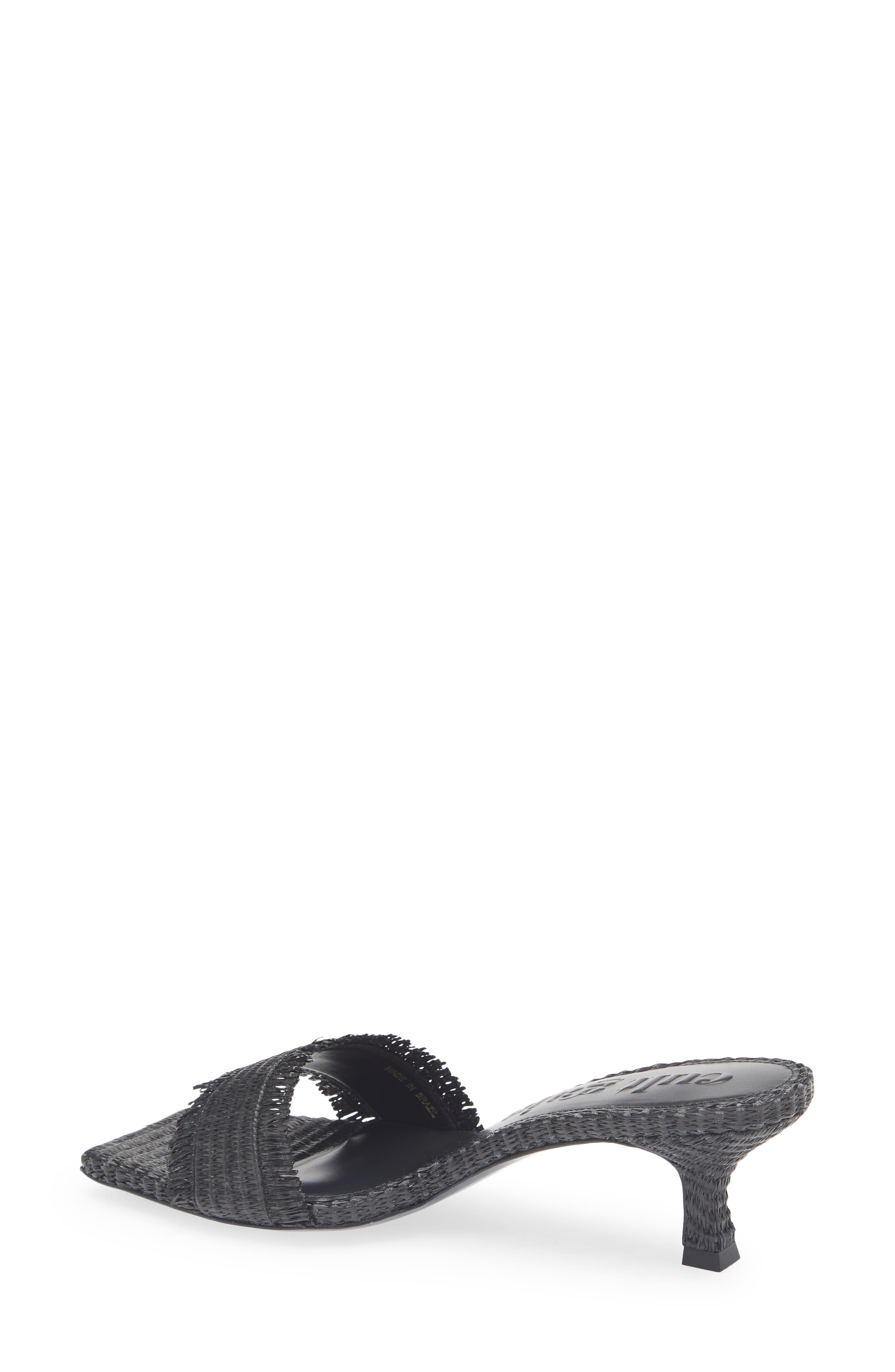 Cult Gaia Ada Raffia Slide Sandal in Black at Nordstrom - 2