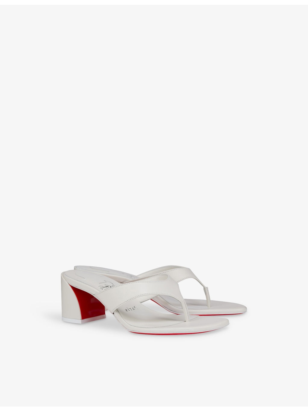 Janetonga 55 Leather Heeled Mules - 3