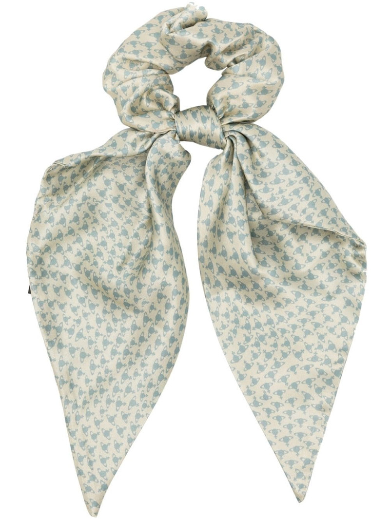Hilma Silhouette silk scrunchie 1
