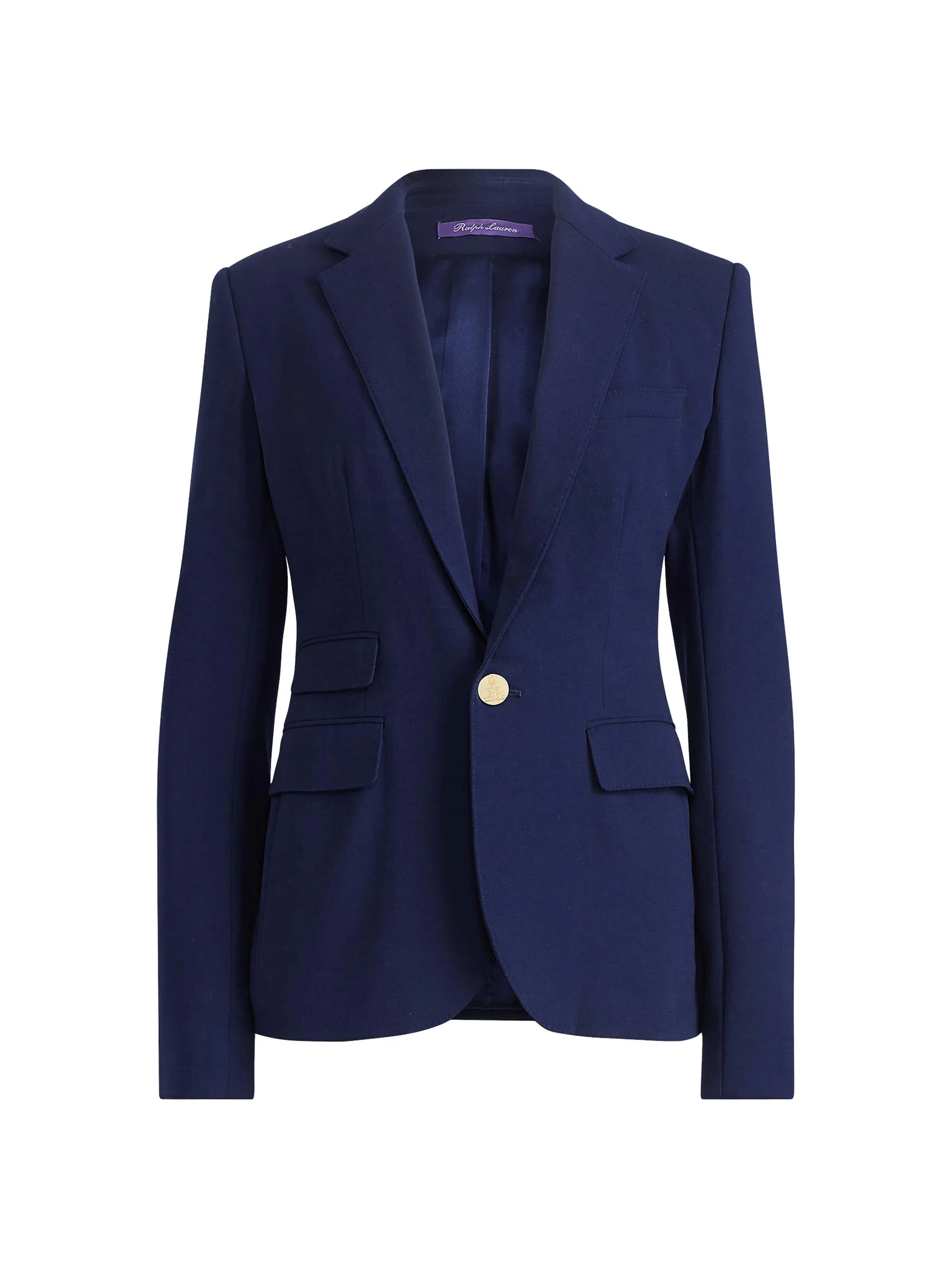 Women's Parker Stretch-Wool Jacket - Navy - 1