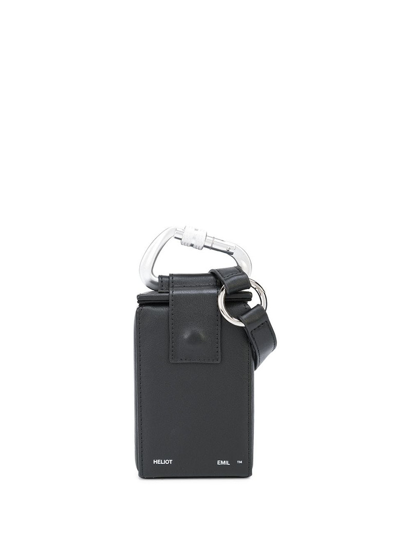 logo-debossed leather belt bag 1