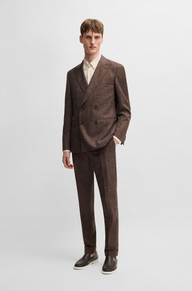 TWO-PIECE SUIT IN PATTERNED TWEED 1