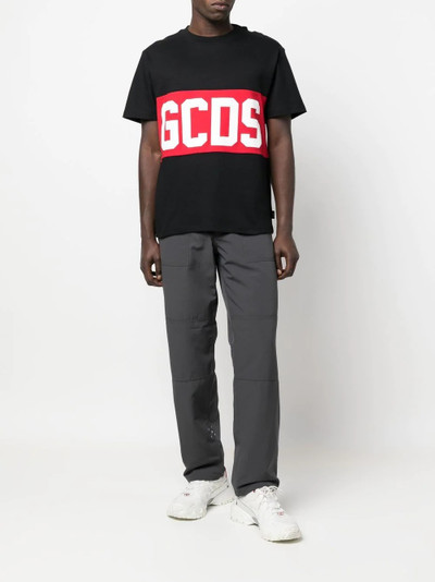 GCDS band logo-print T-shirt outlook