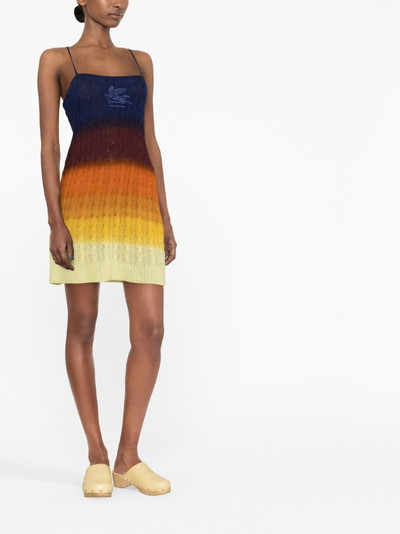 Etro ombré knitted dress outlook