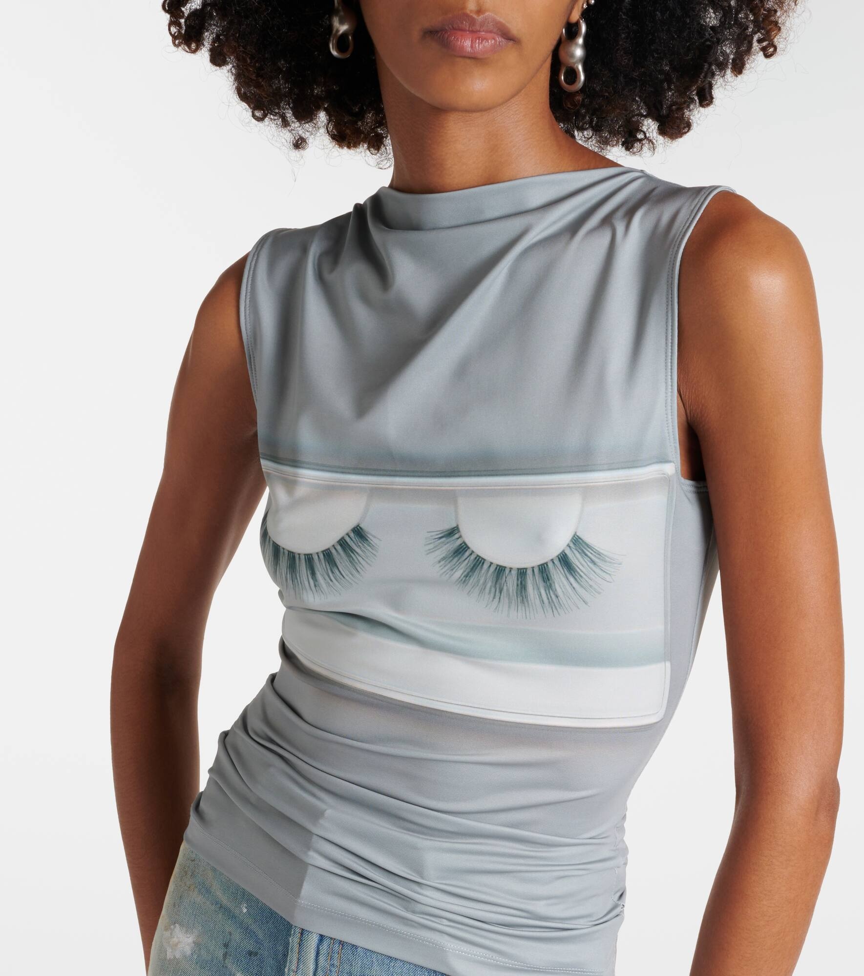 x Katerina Jebb printed jersey top - 6