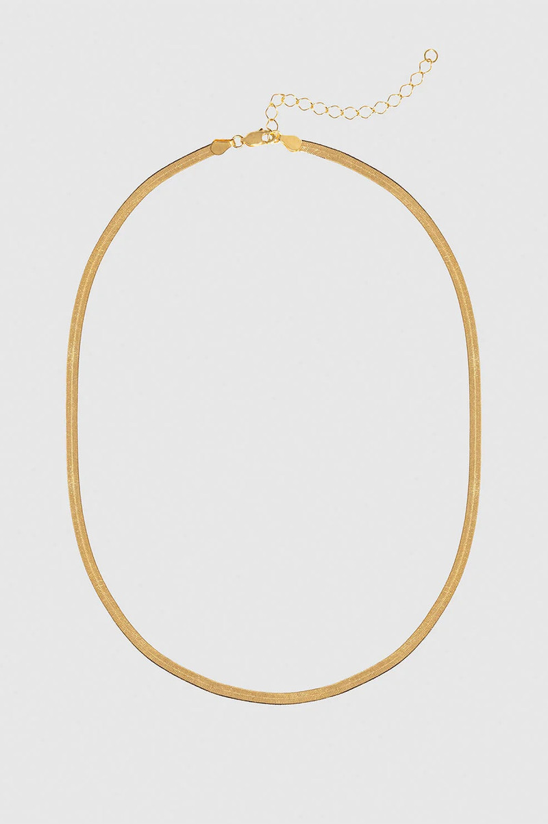 Ribbon Coil Necklace - 14k Gold 1