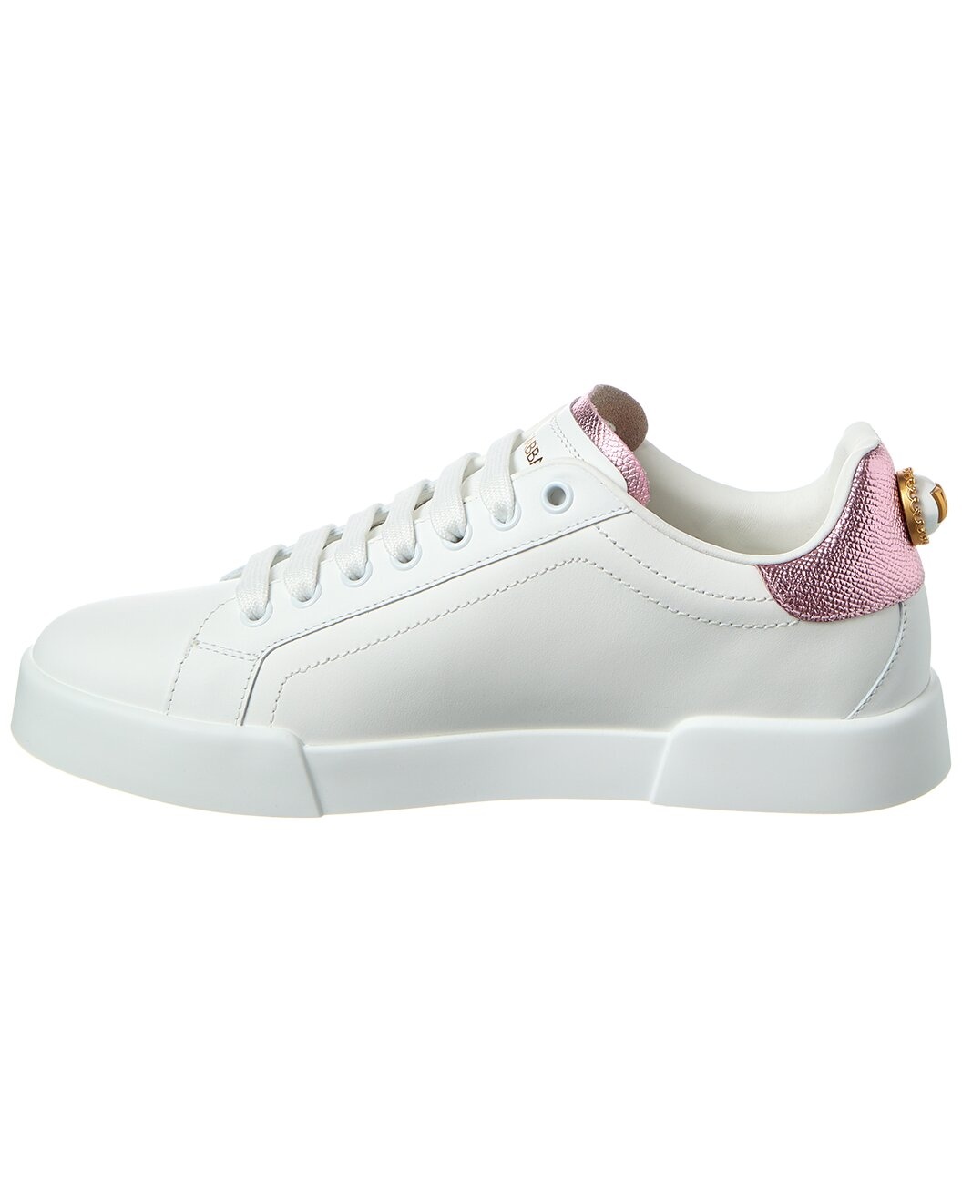 Dolce & Gabbana Portofino Lettering Leather Sneaker - 2