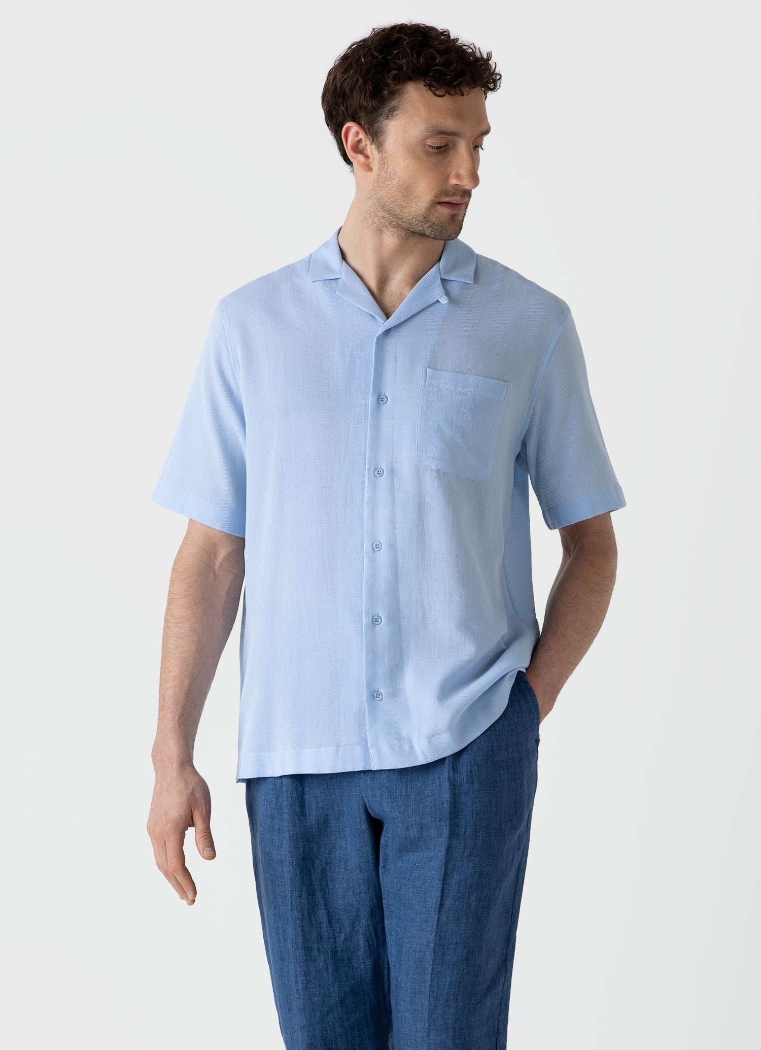 Waffle Camp Collar Shirt - 2