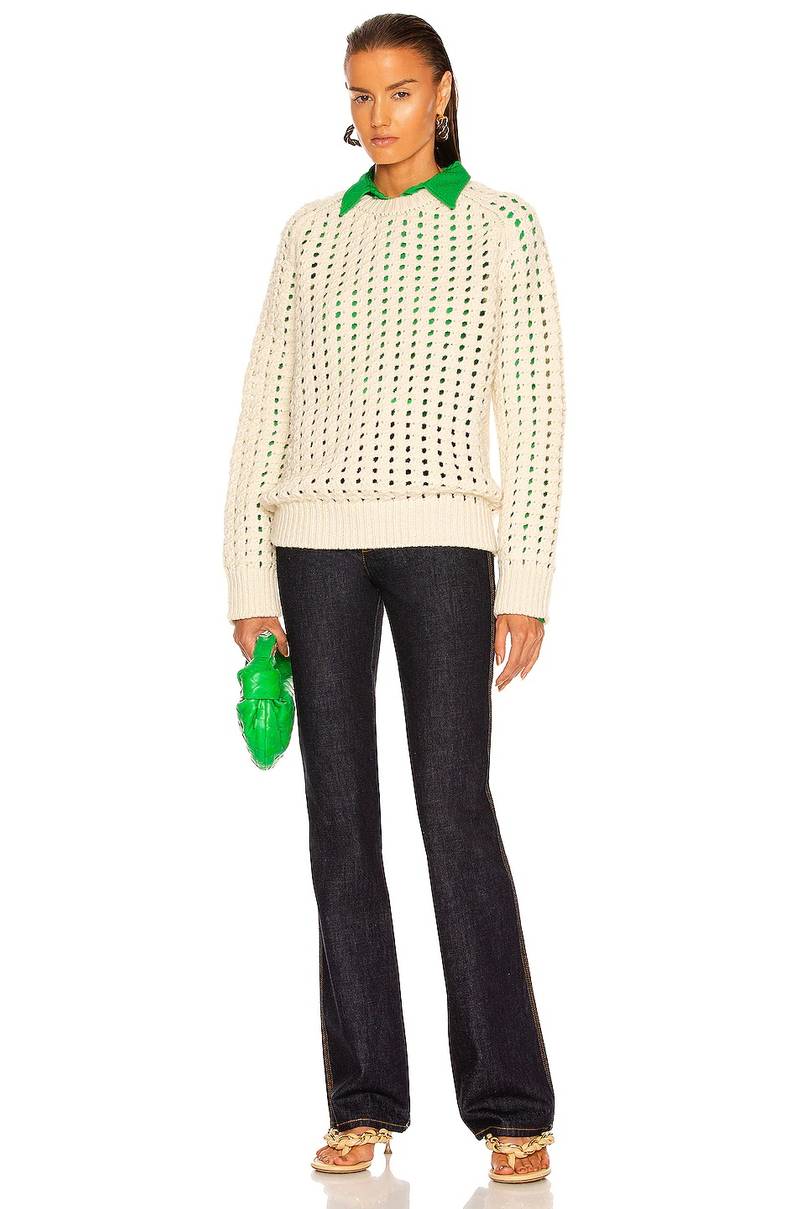 Bottega Veneta Open-knit wool sweater outlook