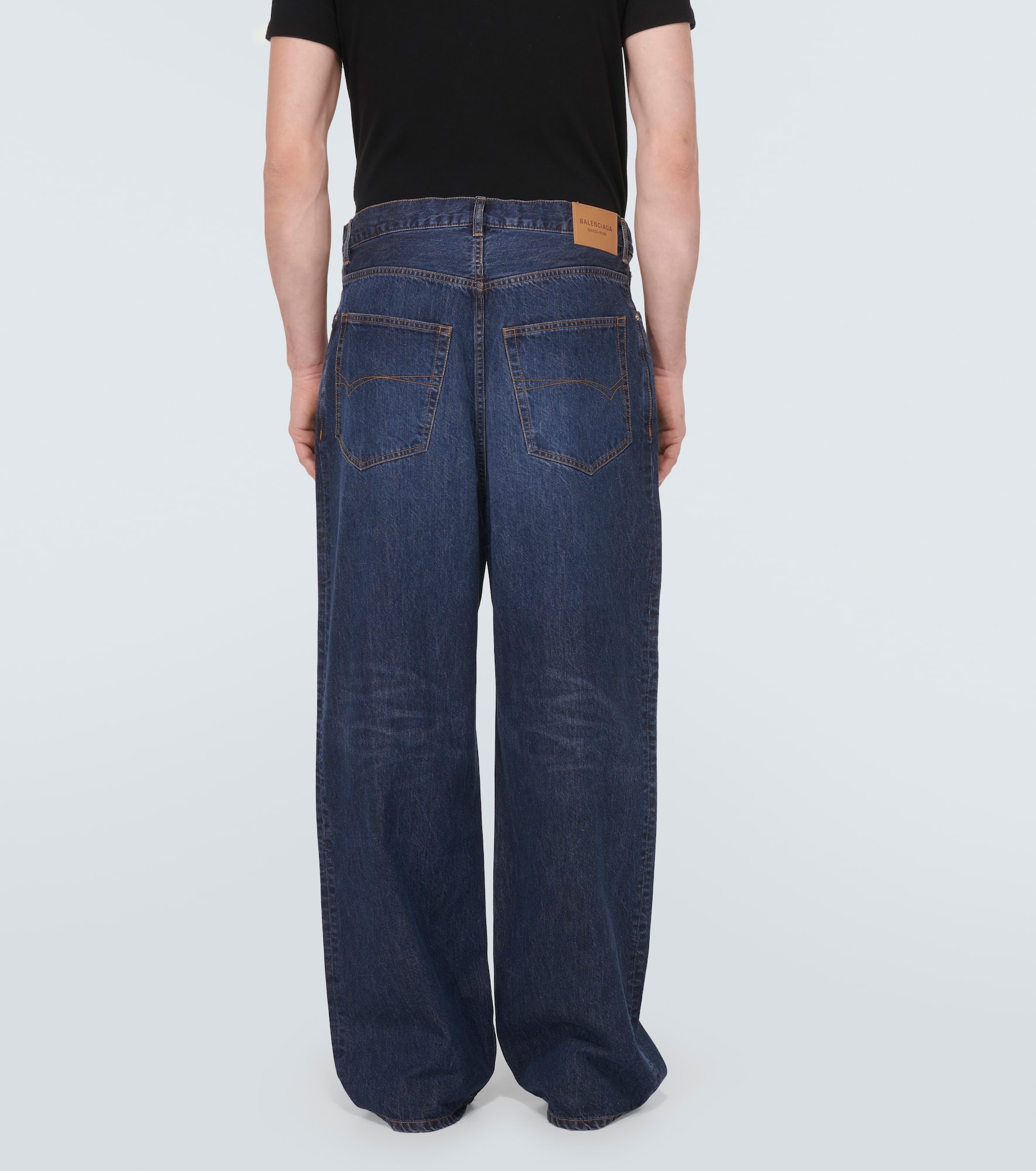 Mid-rise wide-leg jeans - 4