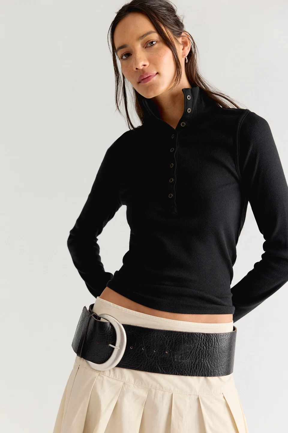 We The Free Lake Solid Henley - 1