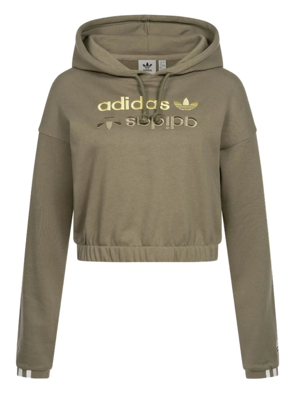 embroidered-logo hoodie - 1