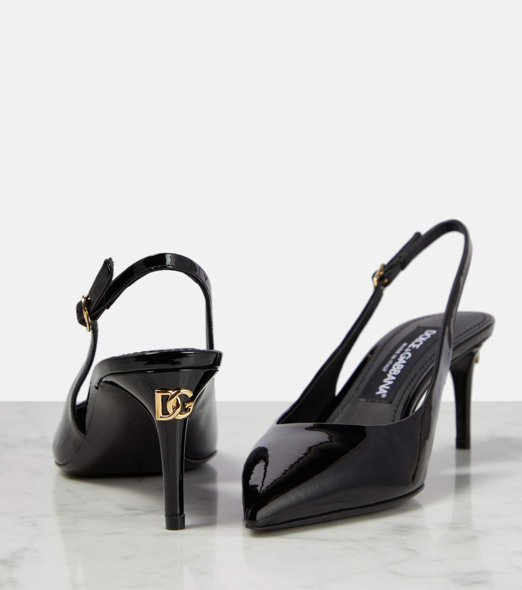 Cardinale patent leather slingback pumps - 6