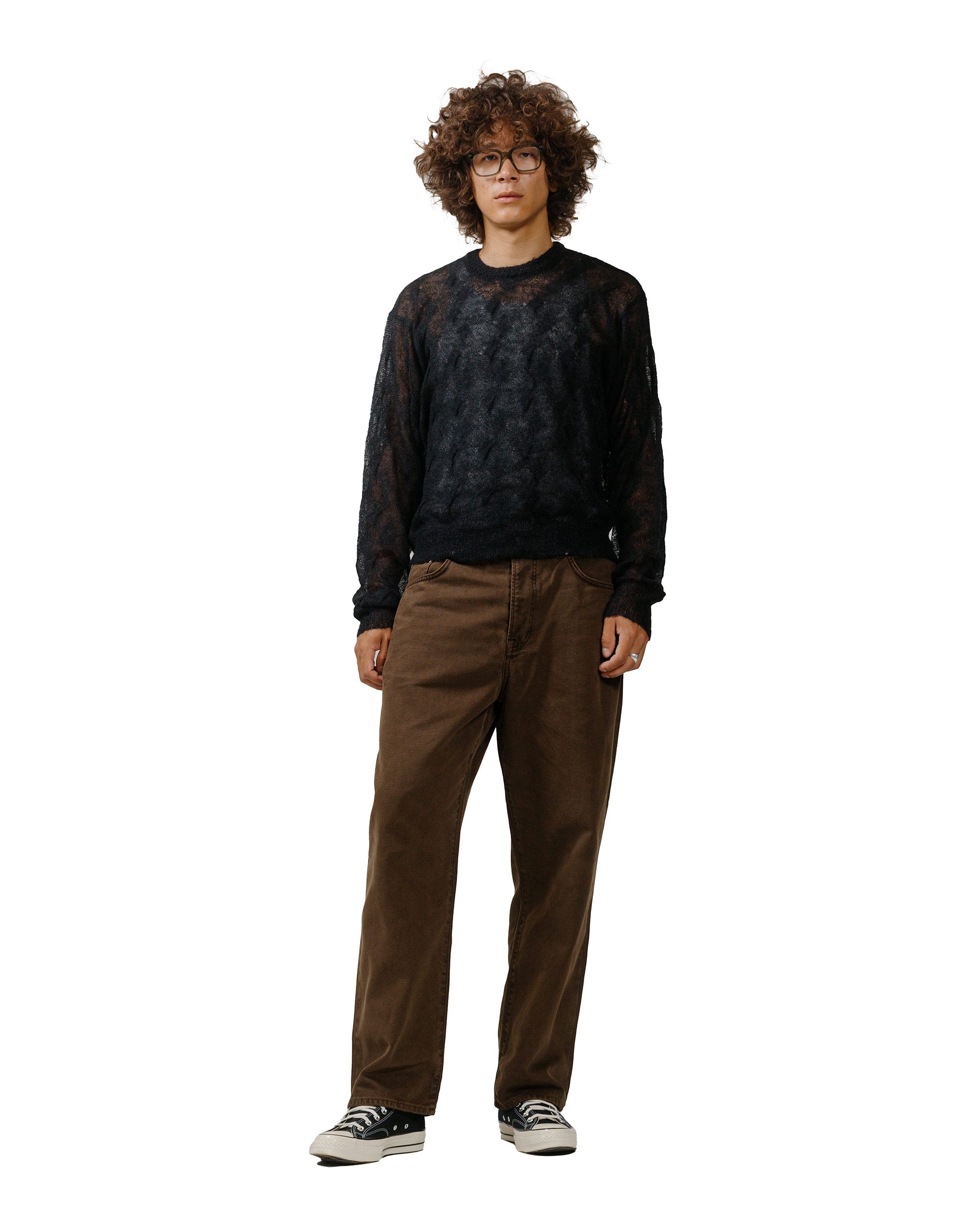Stüssy Loose Knit Cross Cable Black - 4