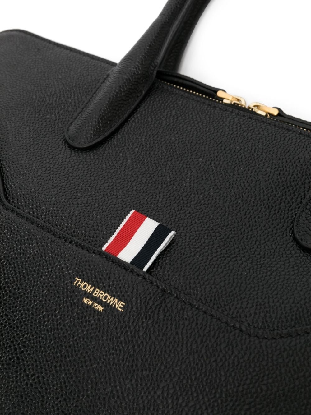 4-Bar leather briefcase - 4