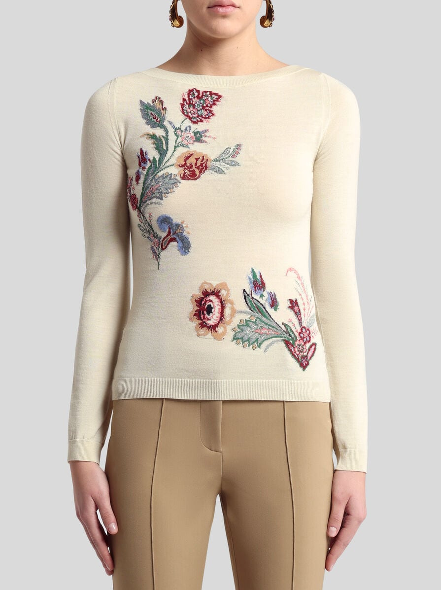 WOOL-BLEND JACQUARD SWEATER - 2