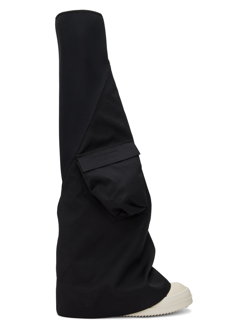 Black Cargo Fetish Boots 1