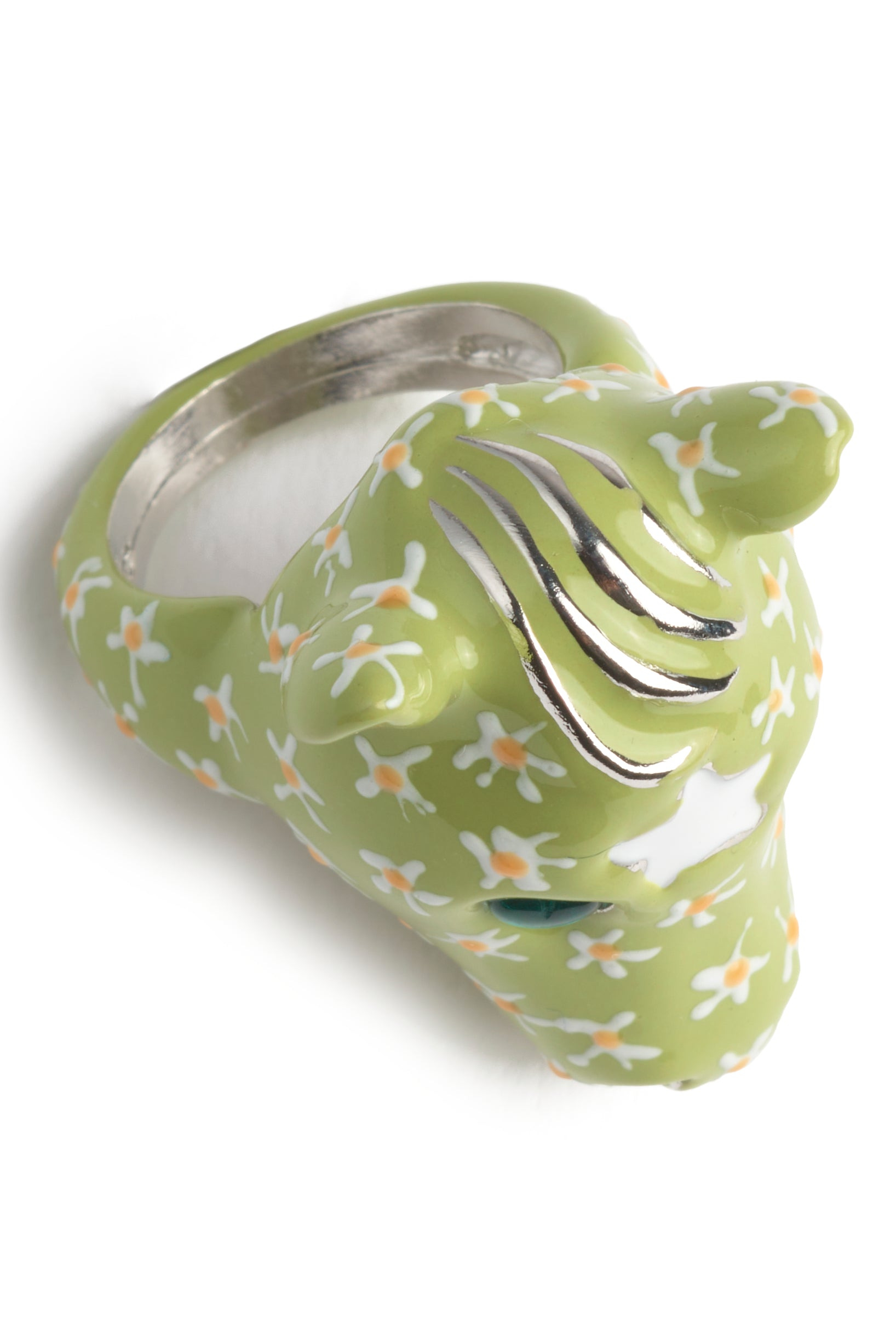 LIME FLOWERS BABY PONY RING - 4