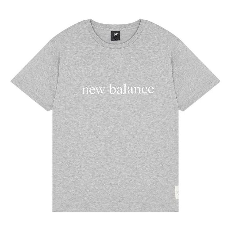 New Balance Essentials Logo T-Shirt 'Grey' AMT21566-AG - 1