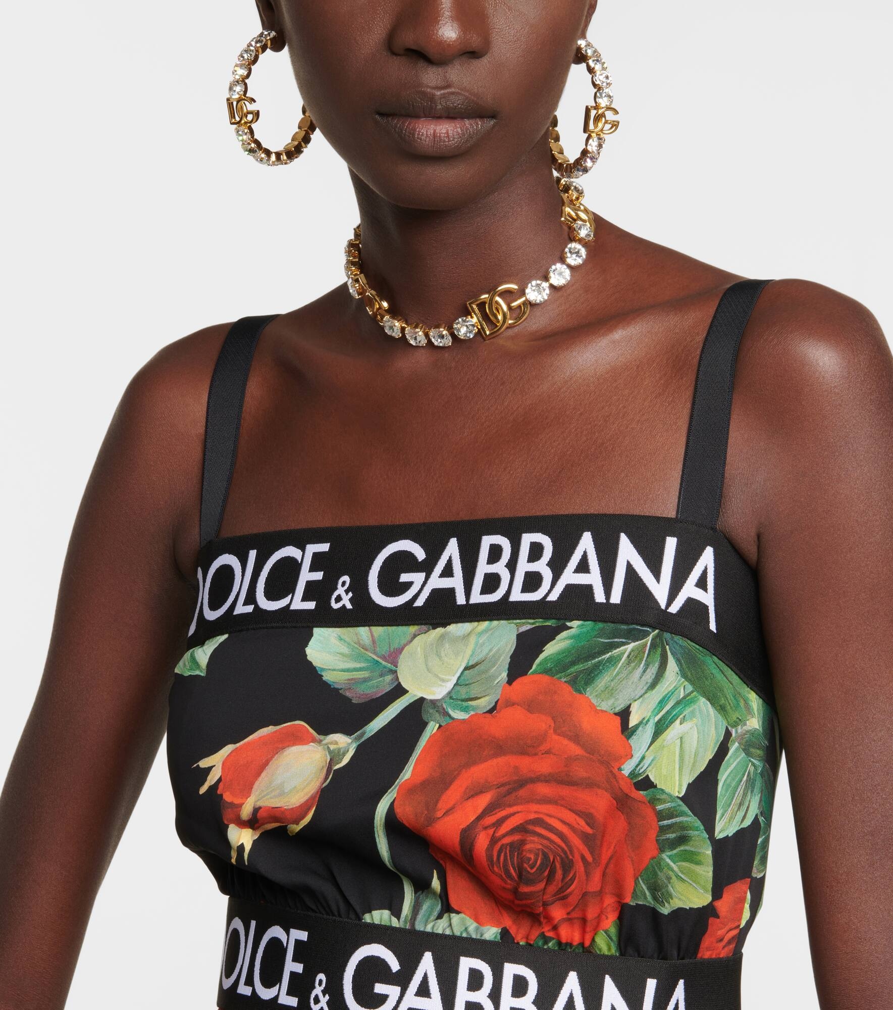 Embellished hoop earrings - 3