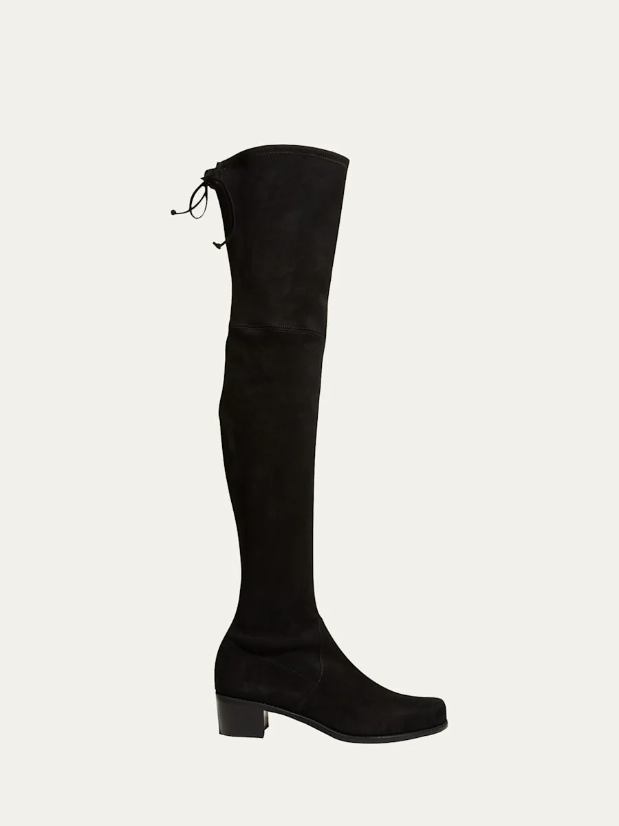 Tieland Suede Over-The-Knee Boots - 1