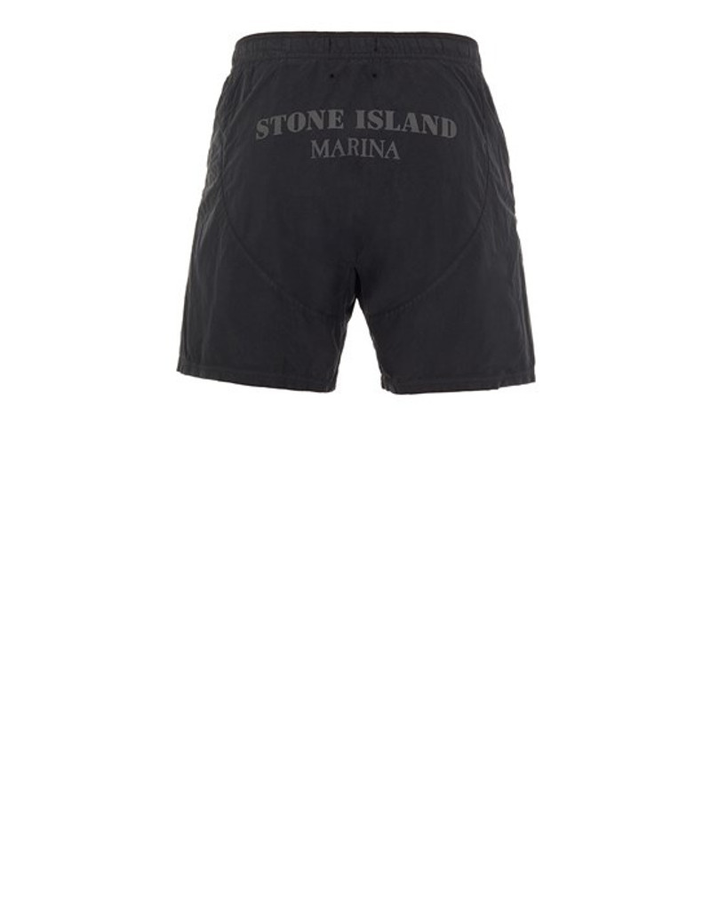 Stone Island B04X5 BRUSHED NYLON_GARMENT DYED - SI MARINA BLACK outlook