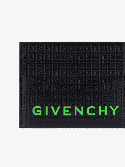 Givenchy GIVENCHY CARD HOLDER IN 4G MICRO LEATHER outlook