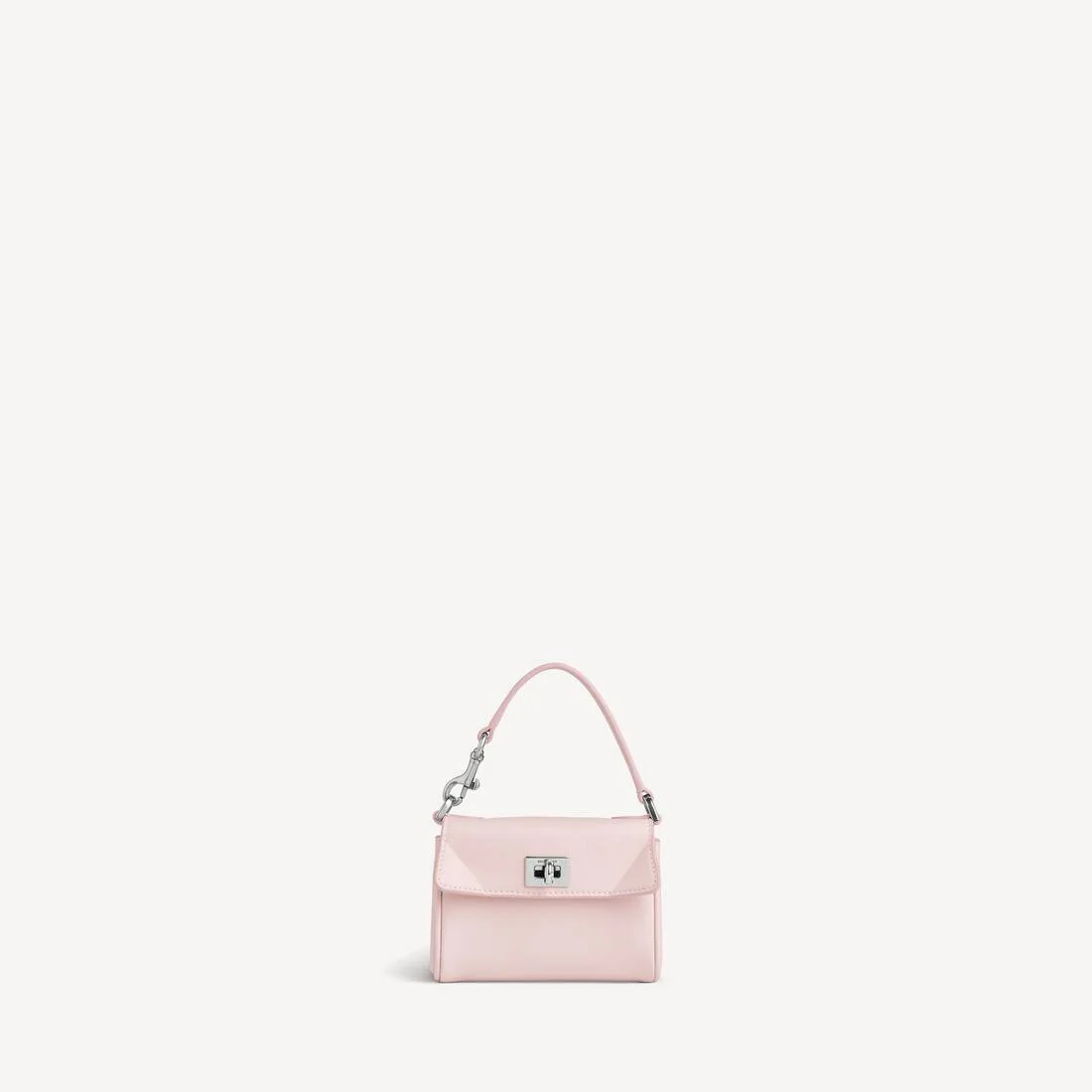 Women's Rodeo Micro Bag Charm in Suede Pink - 1