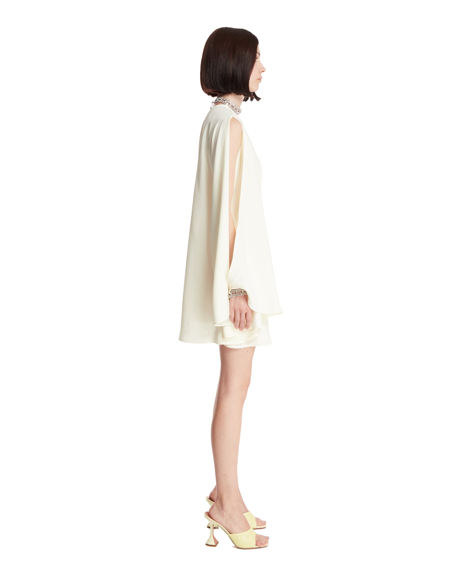 White Bolkan Crystal Mini Dress - 5