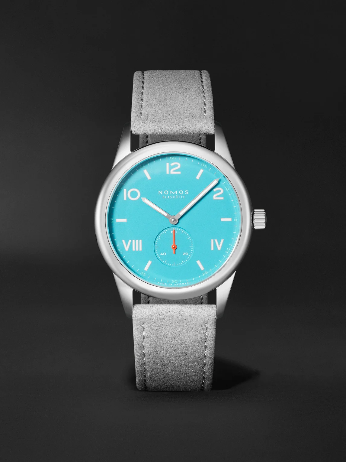Club Campus Hand-Wound 38.5mm Stainless Steel and Suede Watch, Ref. No. 724 - 1