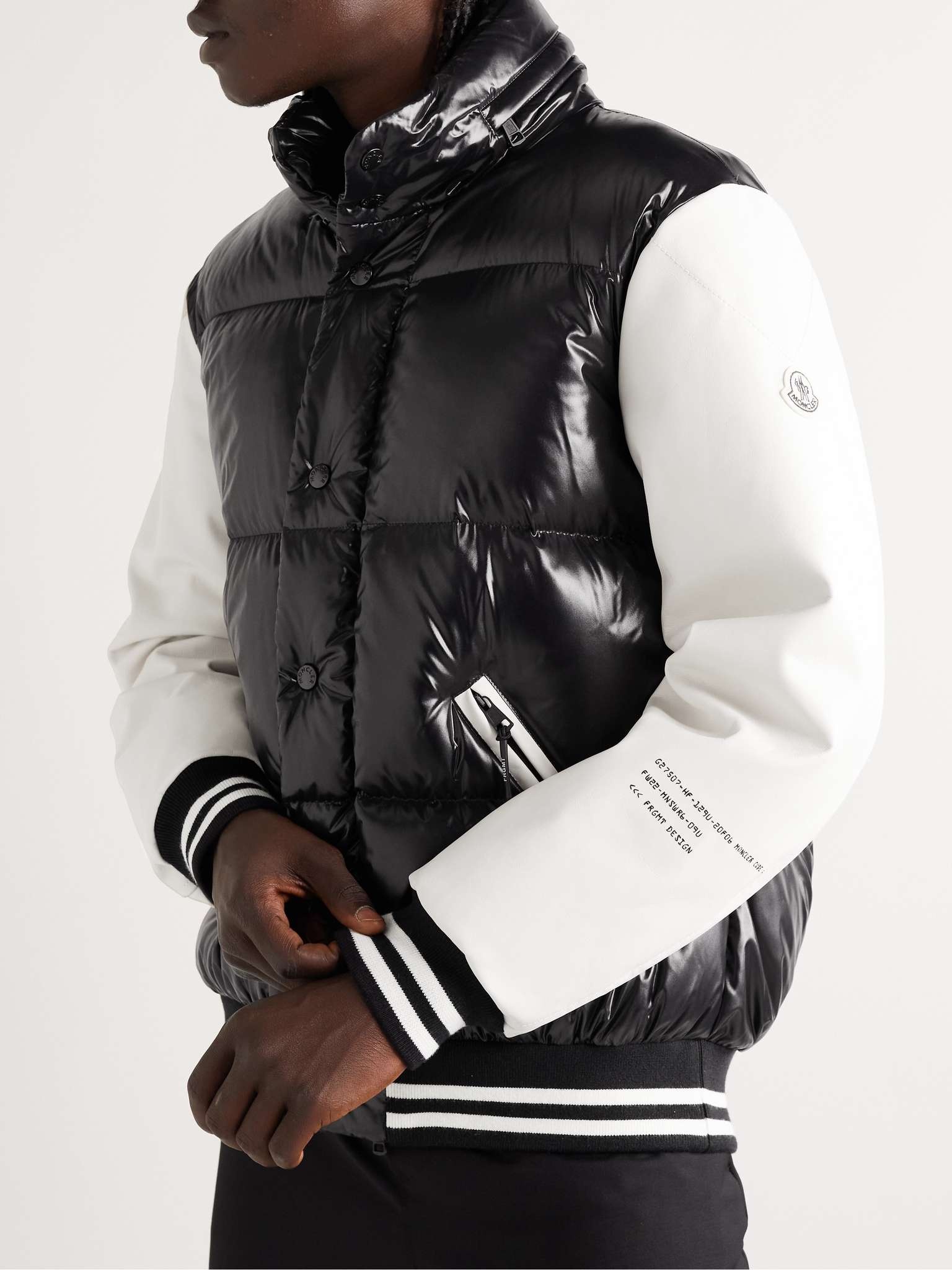 Moncler 7 Moncler FRGMT Hiroshi Fujiwara Quinlan Quilted Shell and Leather  Down Jacket | mrporter | REVERSIBLE