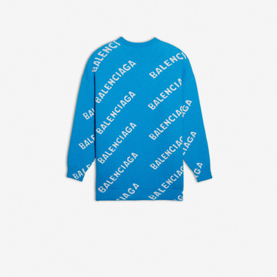 BALENCIAGA Allover Logo Crewneck outlook