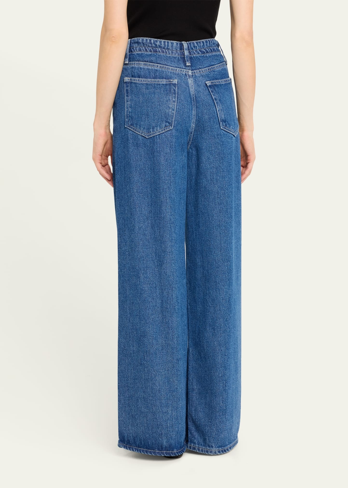 Super Drape Drawstring Wide-Leg Jeans - 3