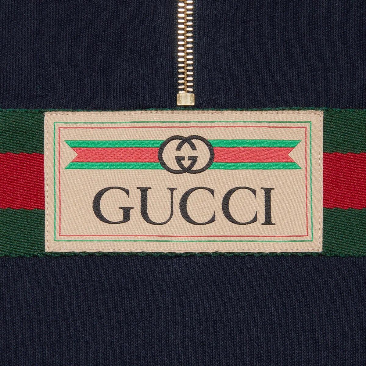 Web with vintage Gucci logo sweatshirt - 6