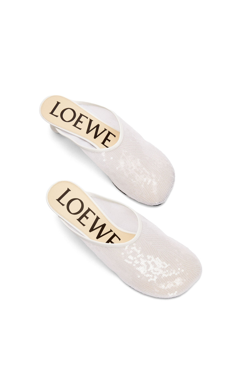 Toy mule in mesh and allover sequins 4