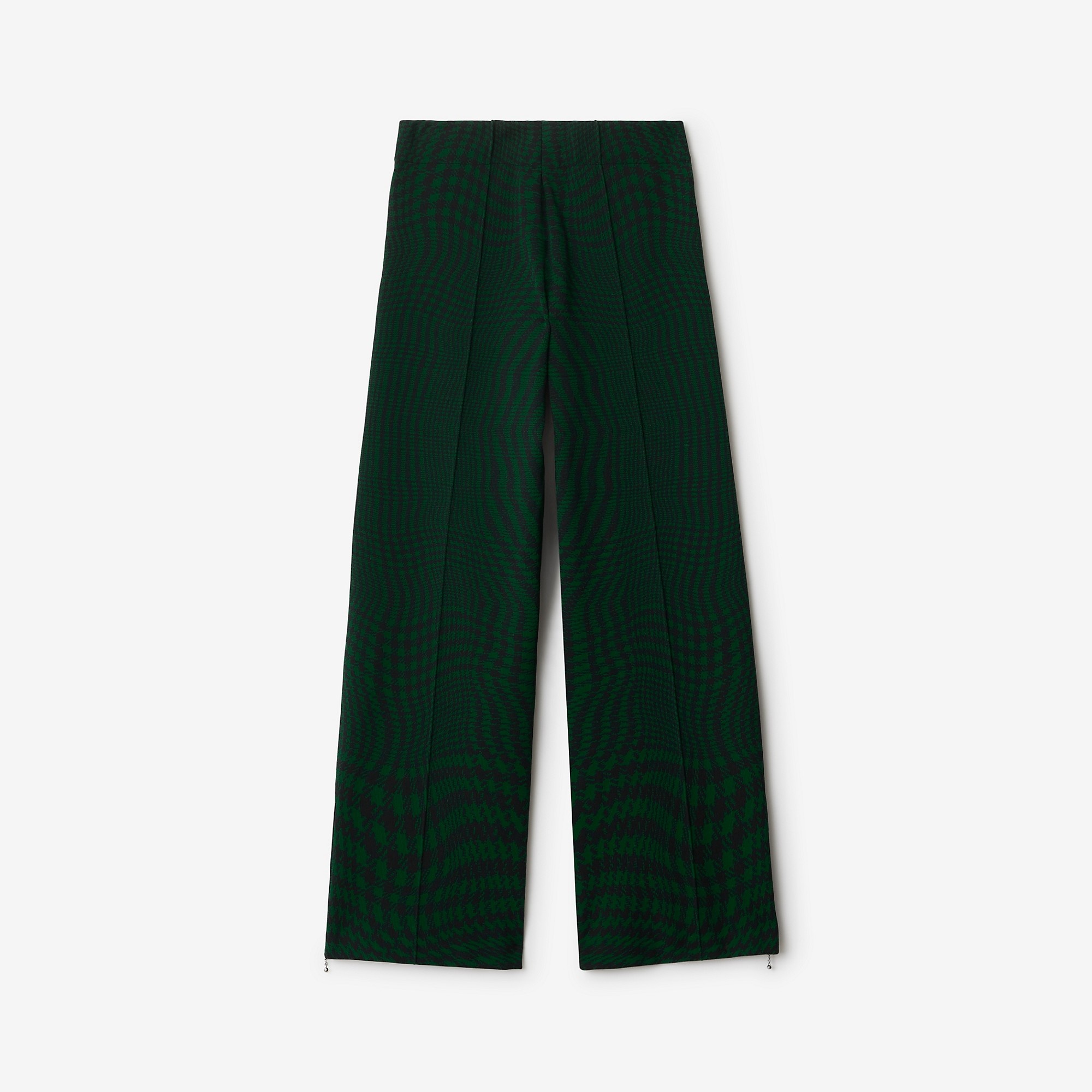 Warped Houndstooth Nylon Blend Track Pants - 5