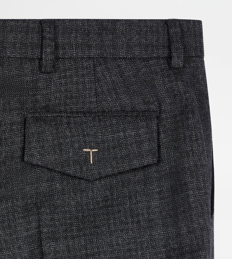 CHECKS WOOL의 바지 - GREY, BLACK, WHITE 8