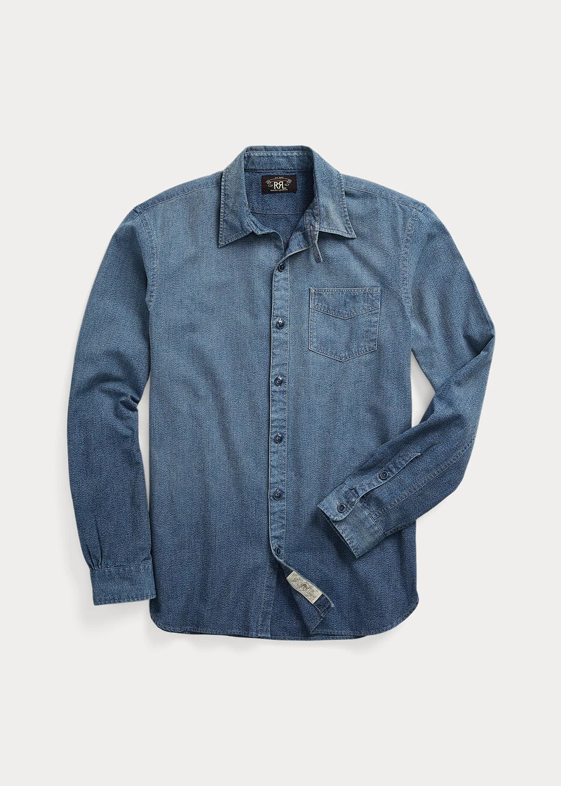 Indigo Woven Workshirt 1