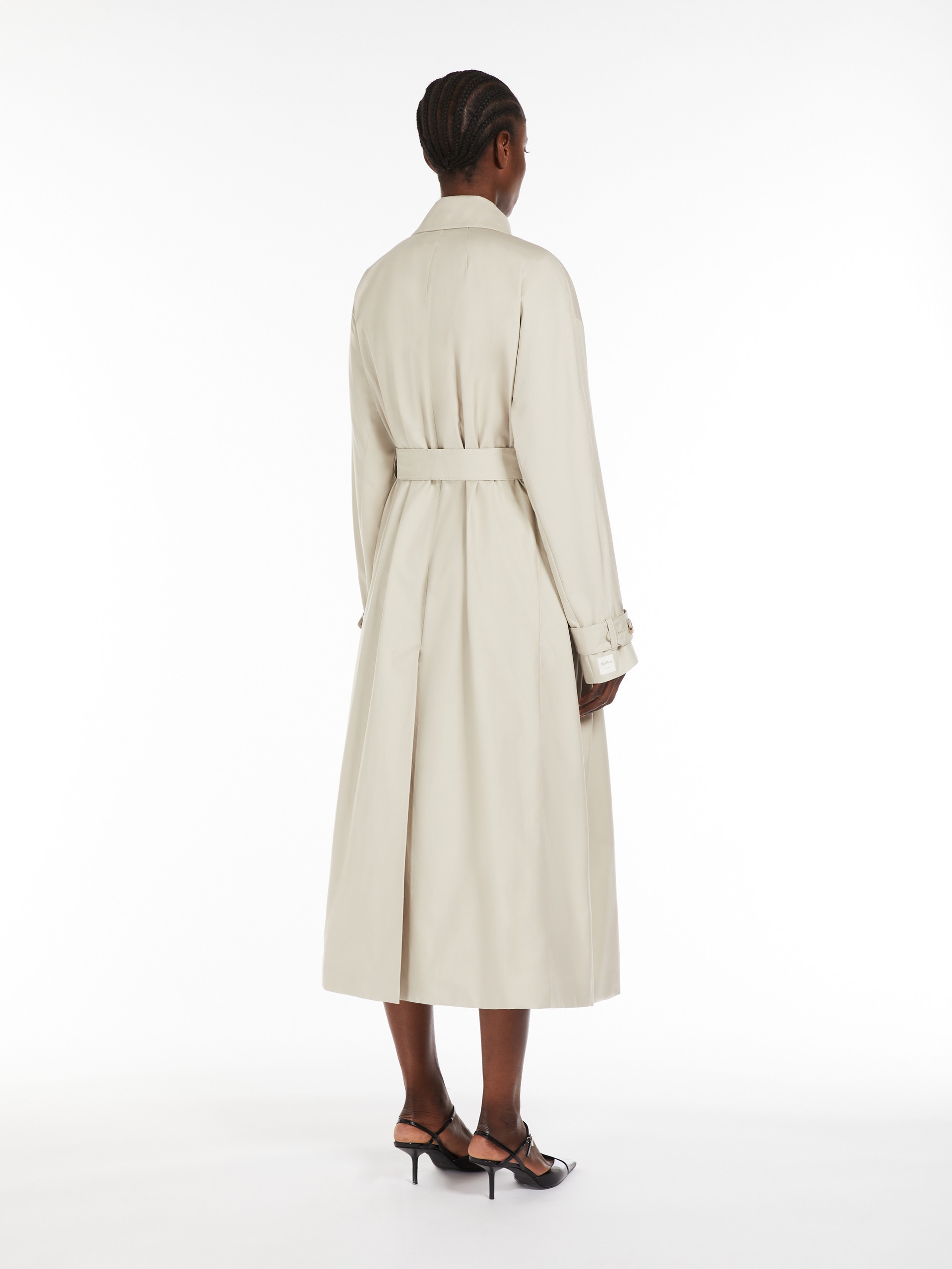 STRENCH Water-repellent twill trench coat - 4