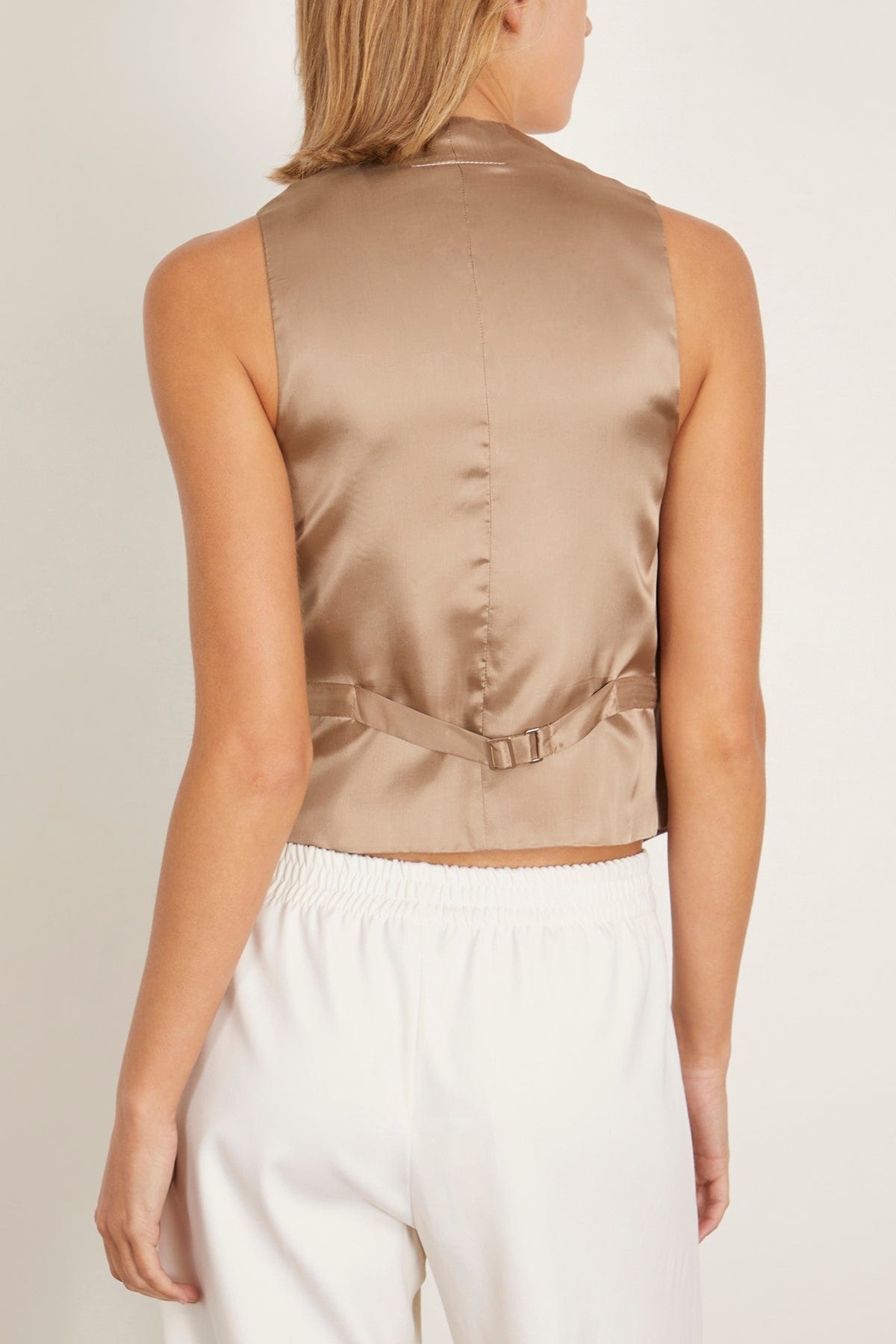 Gilet in Medium White - 4