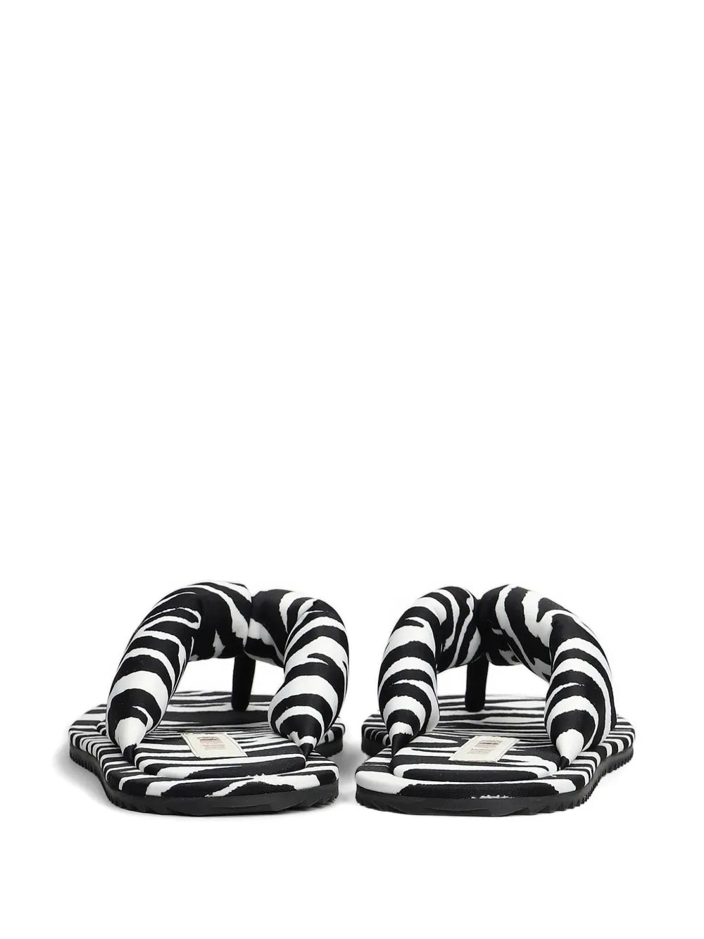 The Attico Women "Indie" Flip-Flops Cappuccino And Black - 4