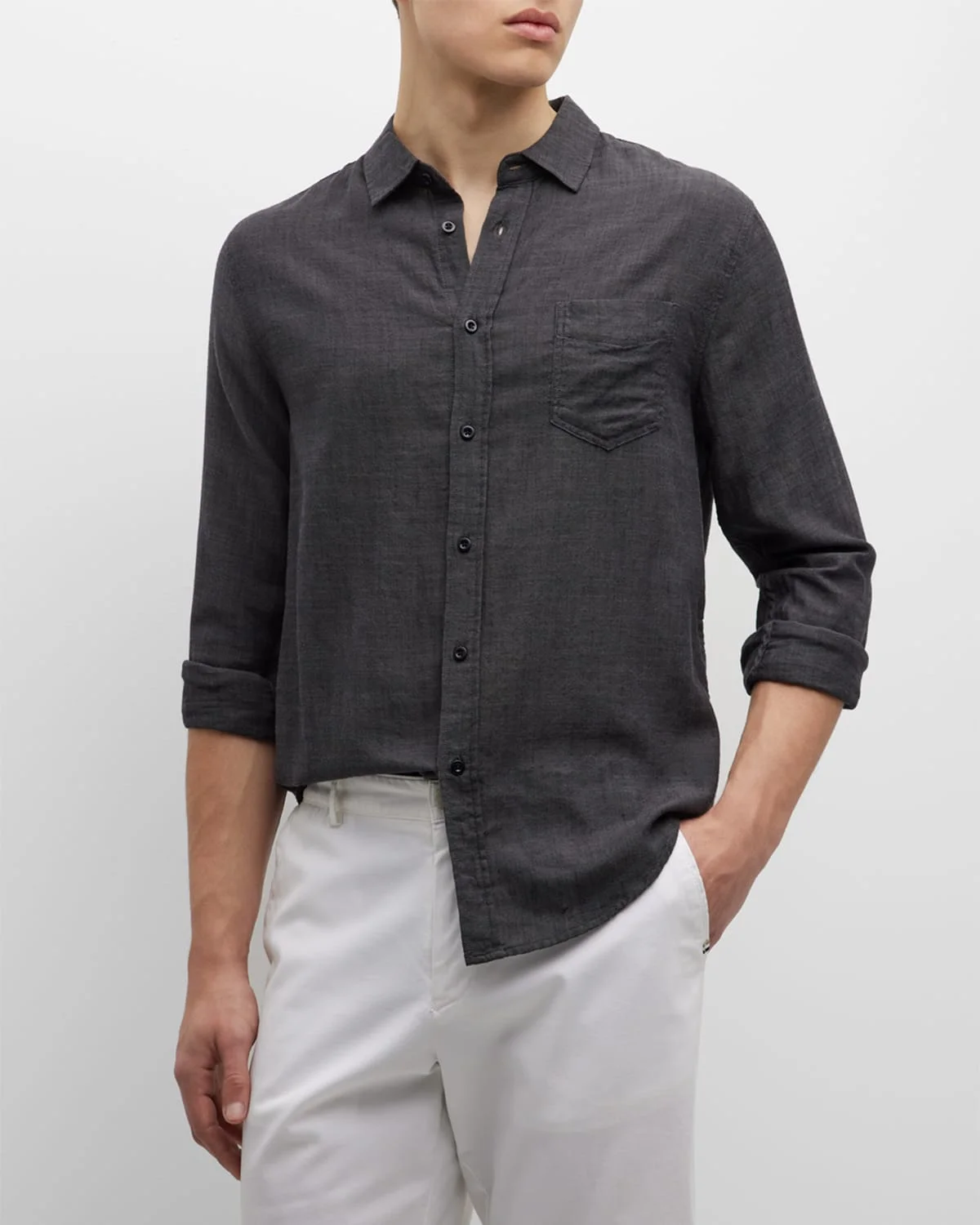 Men's Wyatt Solid Sport Shirt - 1