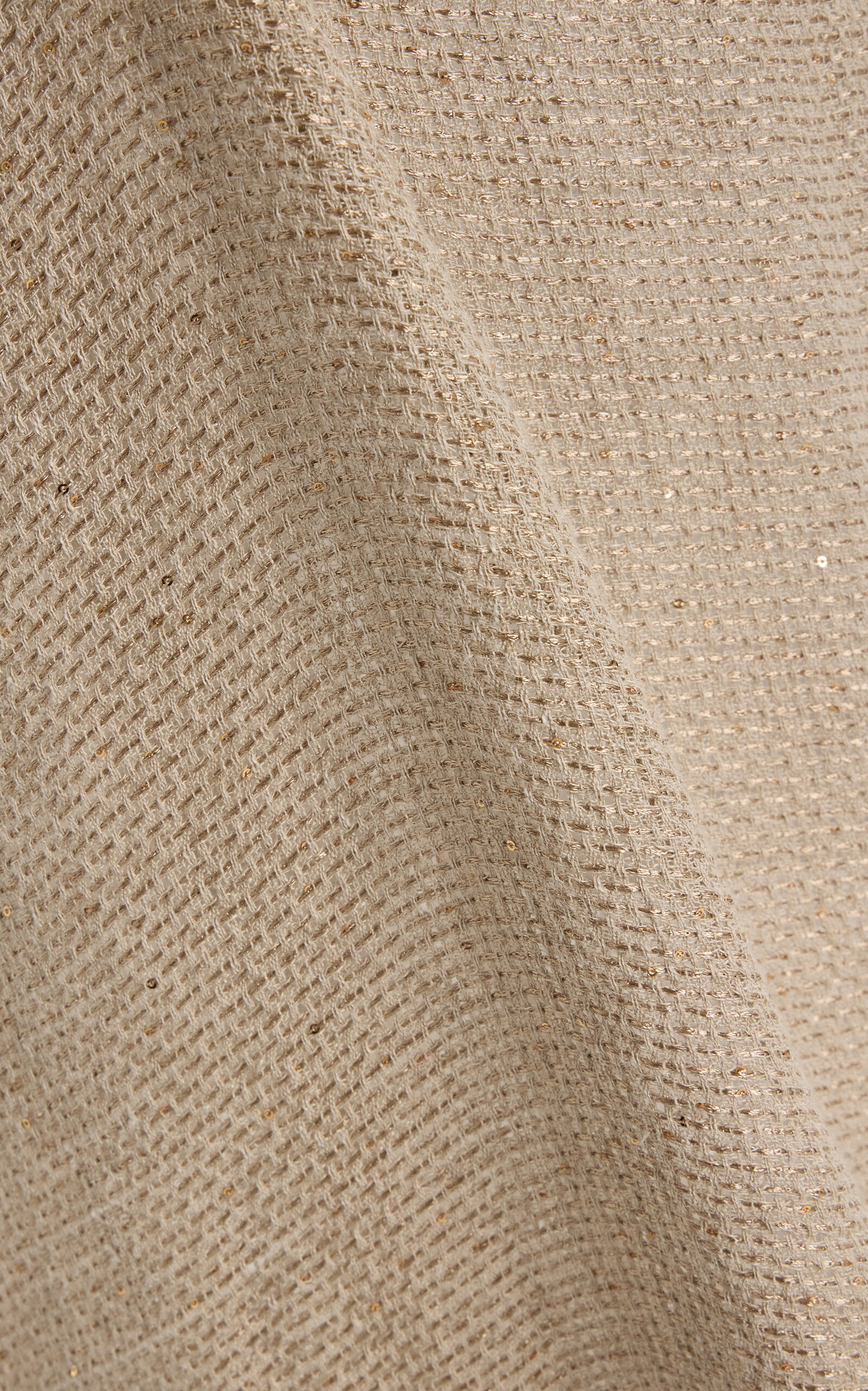 Stella Sequined Linen-Blend Maxi Skirt neutral - 5