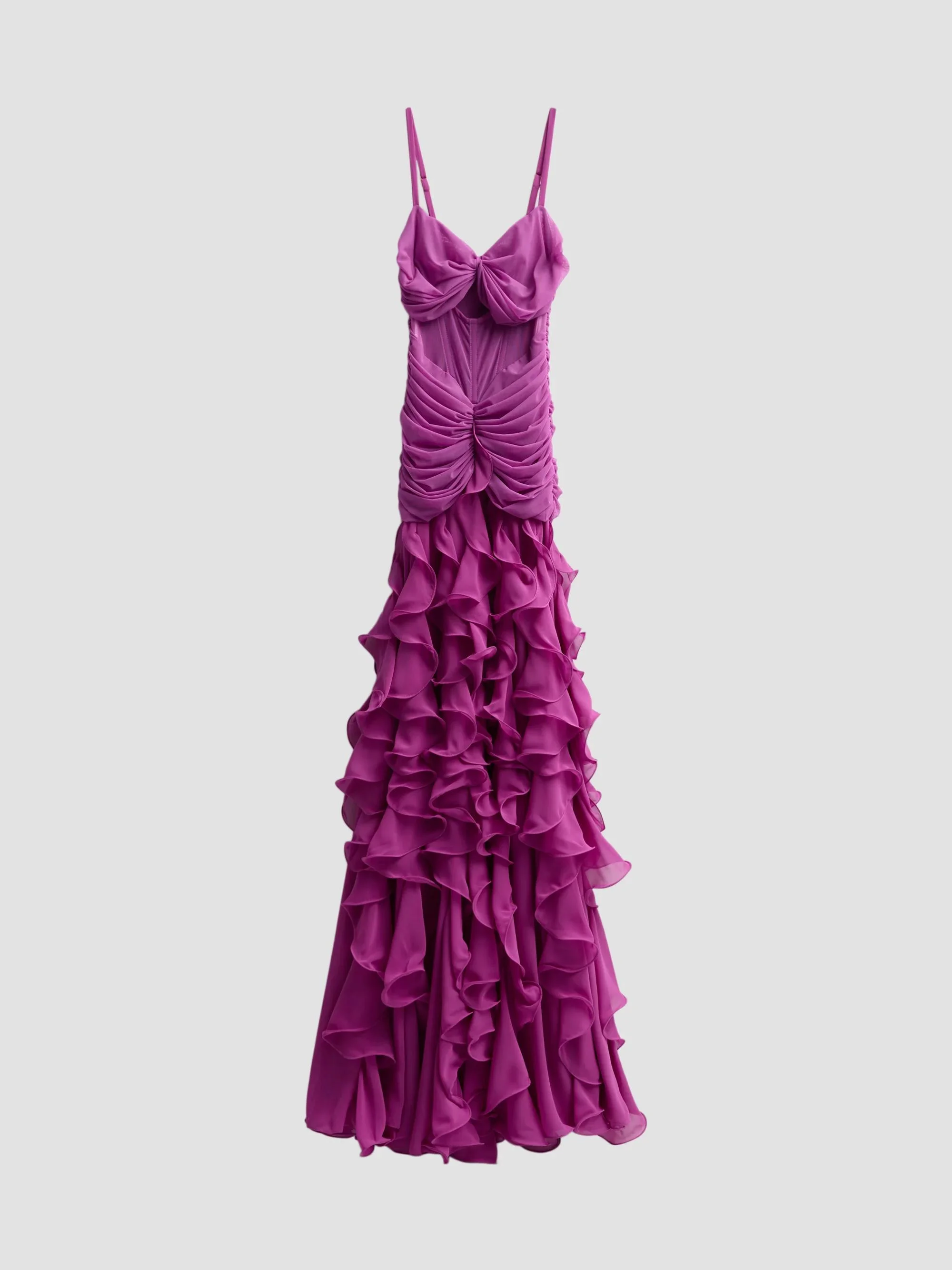Women's Gloria Chiffon Ruffle Maxi Dress - Purple - 1