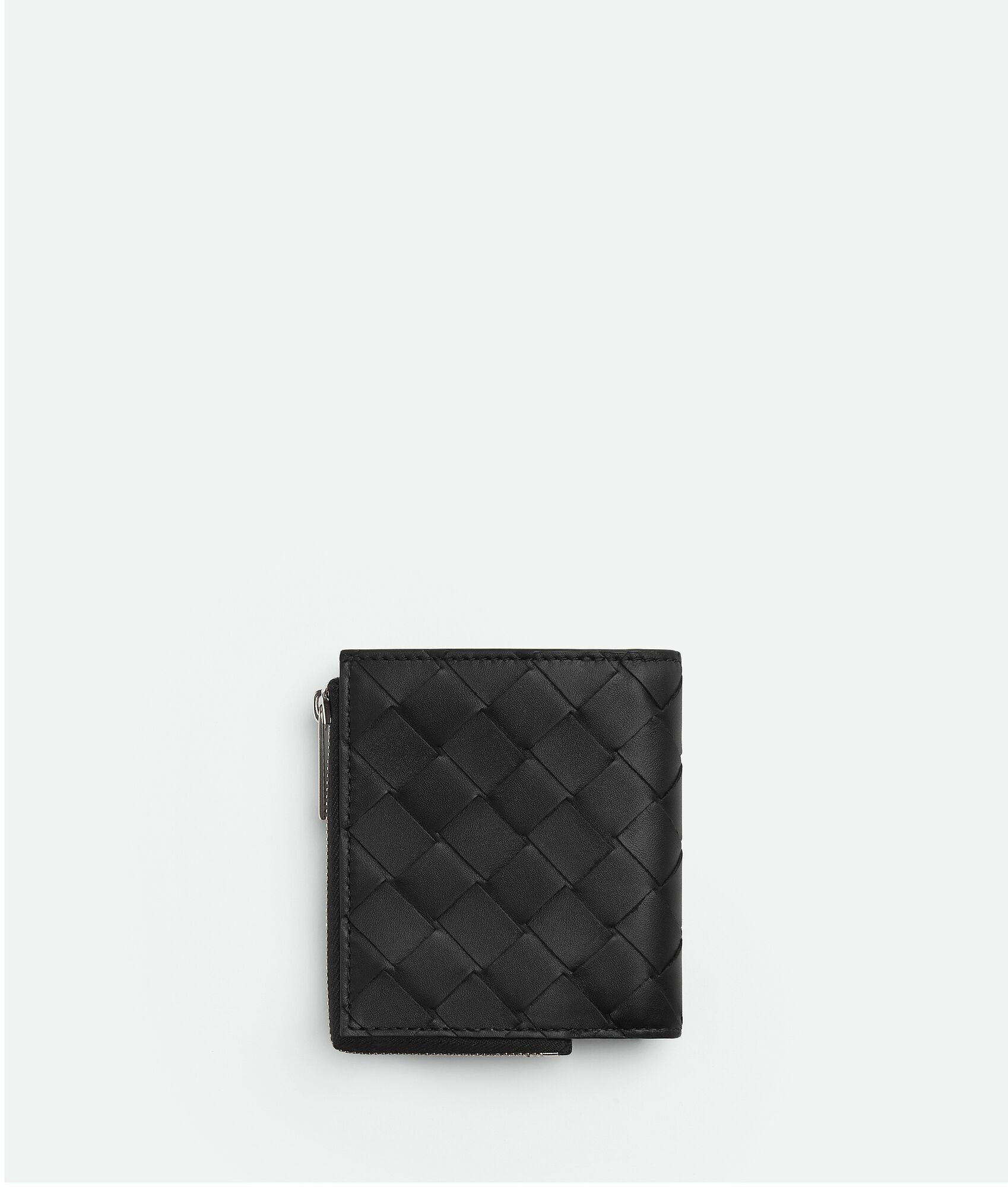 Intrecciato Bi-Fold Wallet With Zip - 3