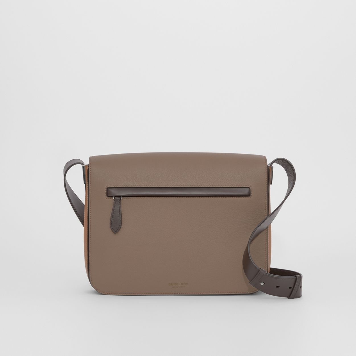 Small Colour Block Leather Messenger Bag - 1