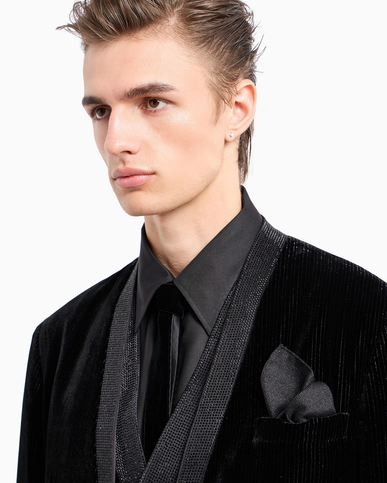 Giorgio's regular-fit silk twill shirt - 5