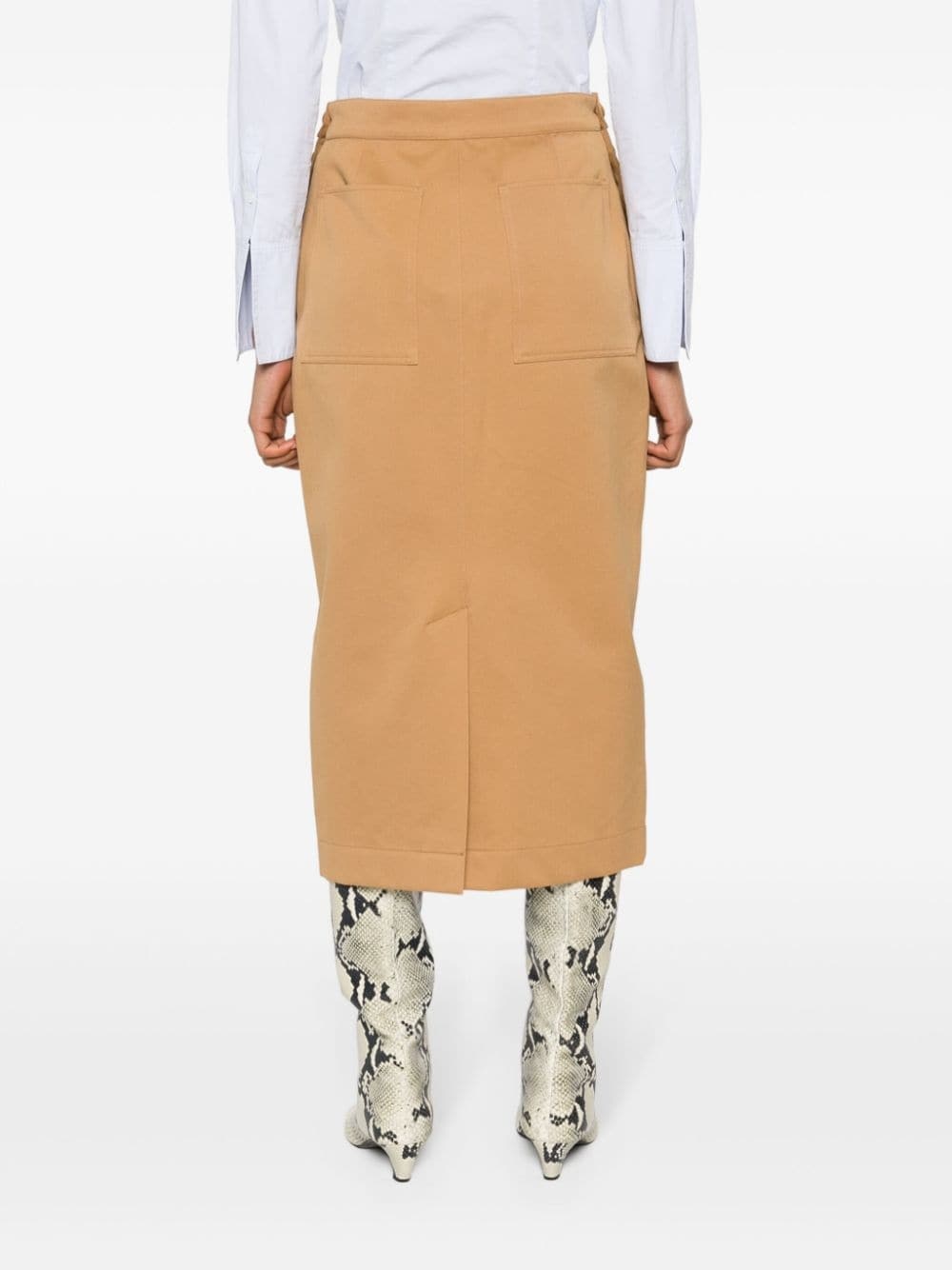 Cresta cotton pencil skirt - 4