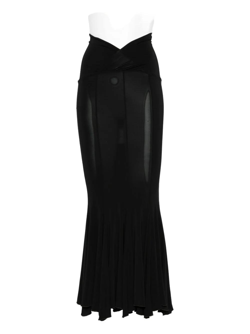 panelled maxi skirt - 1