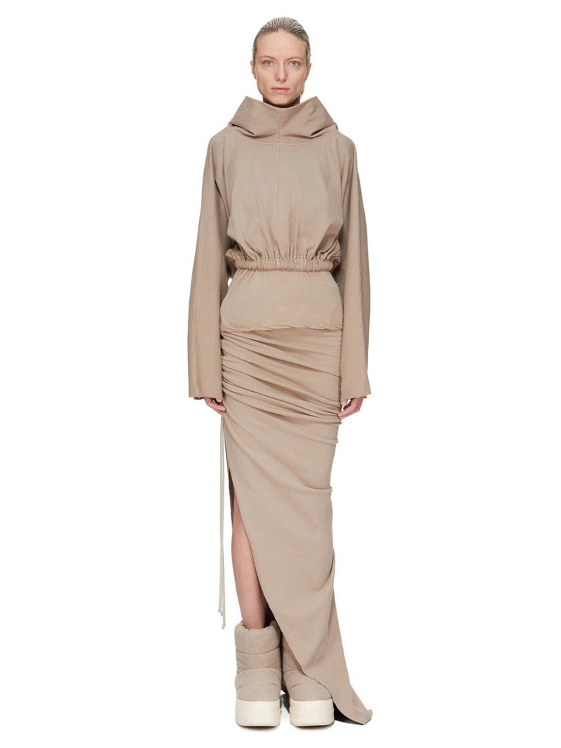 Rick Owens DRKSHDW elasticated-hem hoodie outlook